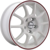 литые диски Литые диски TGRACING TGR001 6x15/5x114.3 ET45 D67.1 WHITE_RED_RING