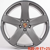 литые диски Литые диски Porsche  графит + полированный обод