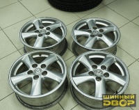 литые диски Литые диски Диски оригинальные литые б/у Mazda R16  5-114.3 J6.5 h67.1 et+50 Комплект 4 шт.