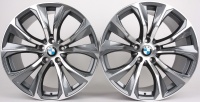 литые диски Литые диски Диск BMW Разноширокие BMW 336 style R20 J10/11 ET+40/+37 5x120 графит + полированные спицы (A)