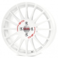 литые диски Литые диски OZ Superturismo WRC 7,0x17 4/100 ET40 d-68 White Red Lettering (W0167225033) d-S