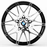 литые диски Литые диски Диски BMW F0231-CS242 18 J8 ET35 5x112 66,6 чёрный глянцевый + полированные спицы Арт.81084