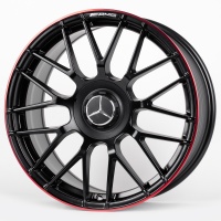 литые диски Литые диски Диски Mercedes-Benz DQ023-SV282 18 J8.5 ET38 5x112 66,6 чёрный матовый + красный обод Арт.81066