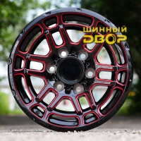 литые диски Литые диски Диски F0691-SK146 16 J8 ET0 6x139.7 106,1 черный + красные спицы Арт.81116