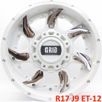 литые диски Литые диски GRID GD1 R белый + хромированные вставки