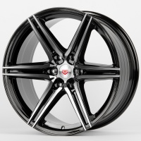 Литые диски Диски Vossen 6985X-DS216 20 J9 ET18 6x139.7 106,1 Арт.80223чёрный+полированные спицы под тёмным лаком