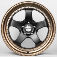 Стальные диски Диск Work Work JS1091-DS194 R18 J9.5/10.5 ET22 5x114.3 73.1 чёрный + бронзовый обод (A)